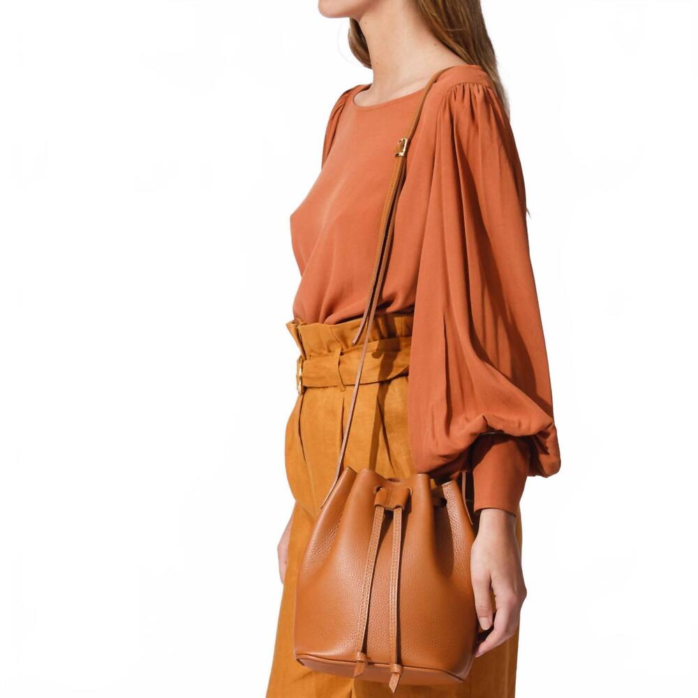 NEW MESCH women's madison bucket bag in caramel - Picture 2 of 2
